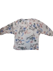Bluza dama Anesia din Vascoza, tip IE, CRISTINA Bej Floral - Img 2