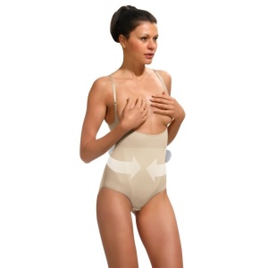 Body Modelator INTIMIDEA, Sub Bust cu Bretele Subtiri Reglabile 510184 - Img 2