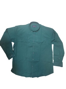 Camasa Barbati Dust Cardin, Maneca Lunga, din Bumbac, Regular Fit, LINII SUBTIRI, Verde Inchis - Img 3