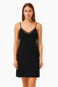 Camasa noapte Soft&Seven by Sofiaman, din Viscoza, EDITH S22-022 Negru