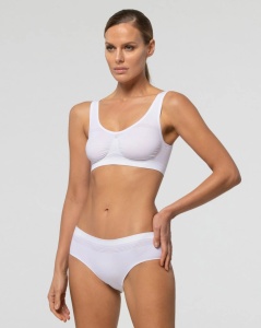 Chilot din microfibra Pompea, Seamless, CULOTTE Alb - Img 2