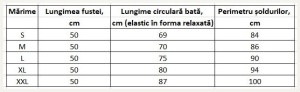 Fusta Tricotata HERMINA , SCURTA si PLISATA, F266 MARO Inchis - Img 2