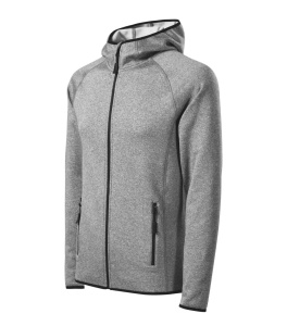 Hanorac Barbati Malfini, Micro-Fleece, Cu Gluga, DIRECT 417 Gri Deschis - Img 1