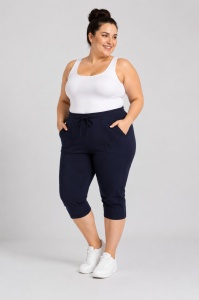 P.2014 Bleumarin, Pantaloni Dama KNOX 3/4, EXTRA LARGE