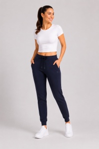 P.2023 BLEUMARIN, Pantaloni Dama Conic cu manseta