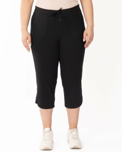 P.2217 Negru, Pantaloni Dama KNOX 3/4, EXTRA LARGE - Img 5