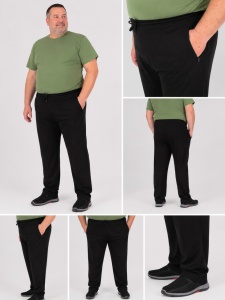 P.4108 NEGRU, Pantaloni Trening Barbati KNOX, Extra Large, fermoare la buzunare - Img 2