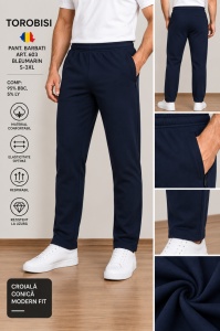 Pantaloni Trening Barbati TOROBISI TRICOTEX, Modern Fit, 603 Bleumarin