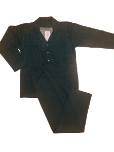 Pijama Barbati Auritex din bumbac cu Nasturi ML 232-05 Verde Inchis - Img 2