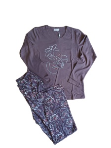 Pijama Dama Soft&Seven By Sofiaman, din Bumbac MEREDITH S21-137 Maro - Img 3