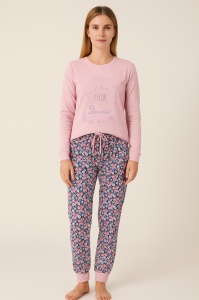 Pijama Dama Soft&Seven By Sofiaman, NADIA S21-134 ROZ - Img 1