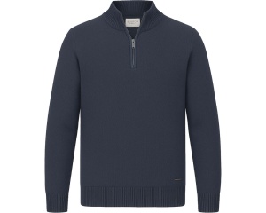 Pulover Barbati BOSTON, Guler inalt cu Fermoar LOSCAR - 83408 Bleumarin - Img 2
