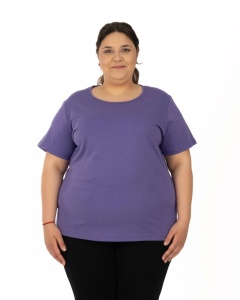 T.2503 VIOLET, Tricou Dama Knox, EXTRA-LARGE