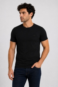 T.4505 Negru, Tricou Barbati KNOX, Slim Fit