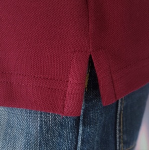 T.4711 Bordo, Tricou Knox Polo Pique Clasic cu Buzunar - Img 2