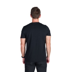 Tricou Barbati Northfinder, din Bumbac Organic, JANNICK TR-5014SP NEGRU - Img 2