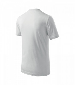 Tricou copii Malfini Clasic 100 Alb - Img 4