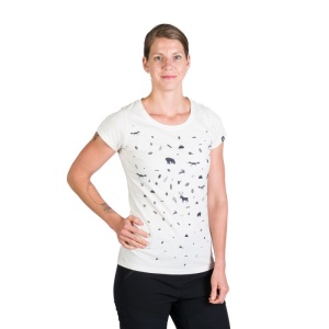 Tricou Dama NORTHFINDER, din Bumbac Organic, JUDIT TR-4955OR ALB