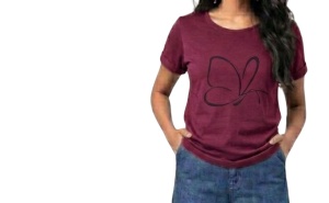 Tricou Dama TOROBISI TRICOTEX, cu Imprimeu, 1019 GRENA