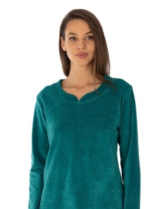 Ans.2019 Tropical GREEN, Compleu Dama KNOX pentru Casa, din Catifea - Img 3