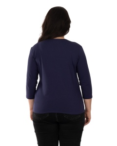 B.2342 BLEUMARIN, Bluza Dama KNOX, Maneca 3/4 Marimi EXTRA LARGE - Img 4