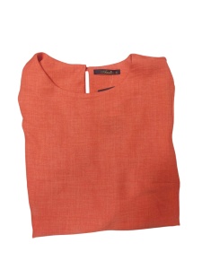 Bluza dama ANESIA, UNI cu Maneca 3/4, FLORINA Coral - Img 3