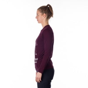 Bluza dama Sport Northfinder, din Bumbac cu Imprimeu, FAYE TR-4945SP Visiniu - Img 2
