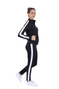 Com.2048 Negru, Trening Dama KNOX, Slim Fit, Insertie laterala - Img 2