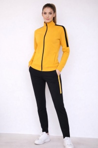 Com.2057 Galben & Negru, Trening Dama KNOX, Slim Fit