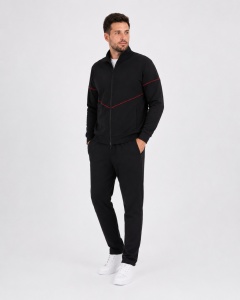 Com.4054 NEGRU - Rosu, Trening Barbati Knox, tipar CLASIC