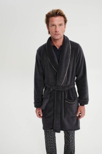 Halat Barbati VAMP, Scurt din Fleece, 19651 Gri Antracit - Img 3