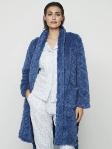 Halat Dama SELMARK, din Cocolino, PC171 Albastru