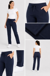 P.2001 BLEUMARIN, Pantaloni Trening Dama KNOX, Clasic, Primavara - Vara - Img 2