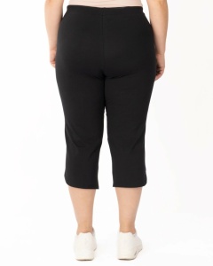 P.2217 Negru, Pantaloni Dama KNOX 3/4, EXTRA LARGE - Img 3
