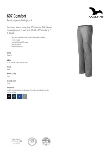 Pantaloni Trening Barbati MALFINI, Tipat Clasic, COMFORT 607 Albastru - Img 2