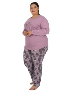 Pij.2250 LILLA, Pijama Dama Knox, EXTRA LARGE - Img 4