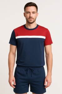 Pijama Barbati Soft&Seven by SOFIAMAN, Maneca Scurta, MILES S31-089 Bleumarin - Img 1
