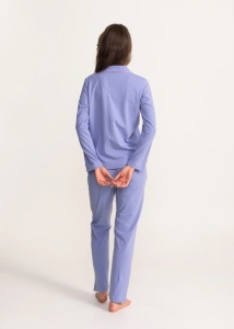 Pijama Dama Soft&Seven By Sofiaman, cu Nasturi, S21-186 BLEU - Img 3