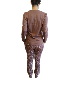 Pijama Dama Soft&Seven By Sofiaman, din Bumbac MEREDITH S21-137 Maro - Img 4