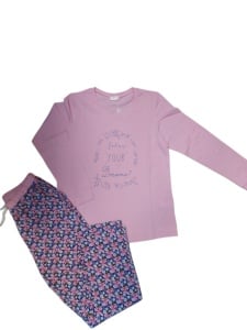 Pijama Dama Soft&Seven By Sofiaman, NADIA S21-134 ROZ - Img 2