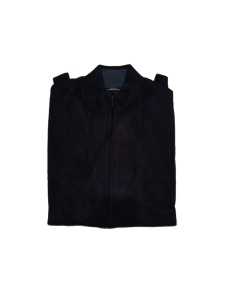 Pulover Barbati tip Jacheta Tony Montana, cu Fermoar Lung, Negru - Img 2
