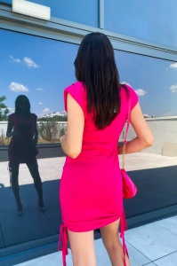 Rochie Casual Adrom 5164-23 Fuchsia - Img 3