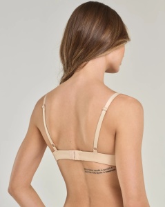 SUTIEN SPIMAN, Balconette cu Armătură și Cupe Gradate, din microfibră elastică 396 NUDE - Img 4