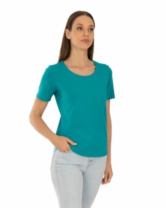 T.2501 TROPICAL Green, Tricou Dama KNOX, Clasic - Img 4