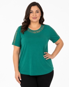 T.2979 VERDE, Tricou Dama Knox Marimi EXTRA LARGE