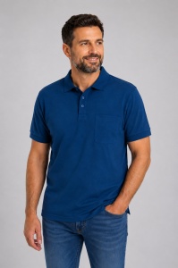T.4711 Petrol, Tricou Knox Polo Pique Clasic cu Buzunar
