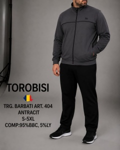 Trening Barbati TOROBISI TRICOTEX, Tipar Clasic, 404 GRI Antracit