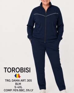 Trening Dama TOROBISI TRICOTEX, Tipar Clasic 305 Bleumarin