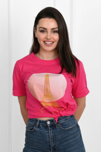 Tricou dama Adrom 1490-23 EIFFEL, Fucsia - Img 4