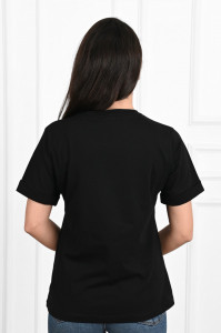 Tricou dama Adrom 1490-23 EIFFEL, Negru - Img 2